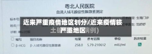 近来严重疫情地区划分/近来疫情较严重地区-第2张图片