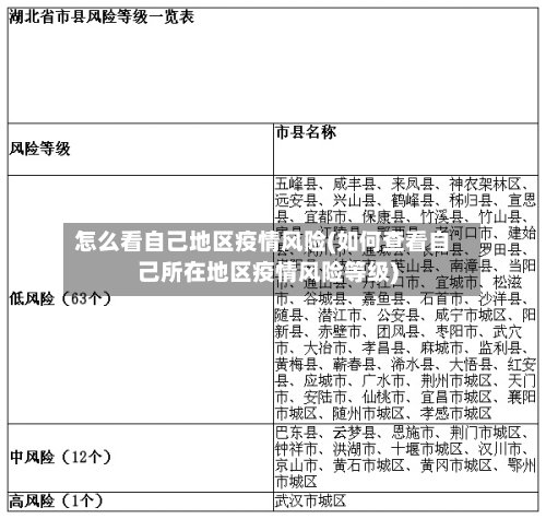 怎么看自己地区疫情风险(如何查看自己所在地区疫情风险等级)-第3张图片