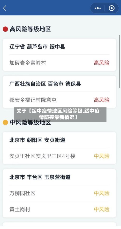 关于【绥中疫情地区风险等级,绥中疫情防控最新情况】-第2张图片