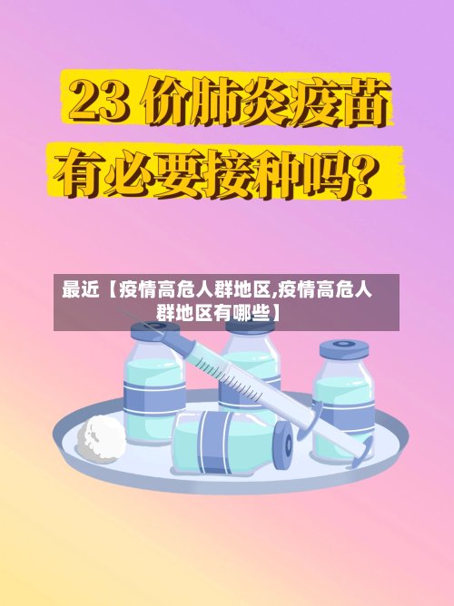 最近【疫情高危人群地区,疫情高危人群地区有哪些】