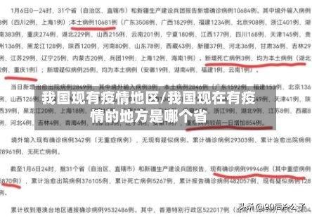 我国现有疫情地区/我国现在有疫情的地方是哪个省