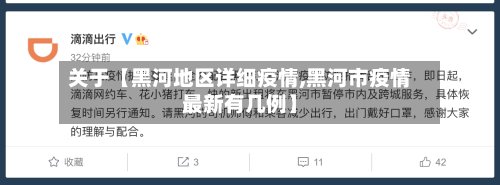 关于【黑河地区详细疫情,黑河市疫情最新有几例】
