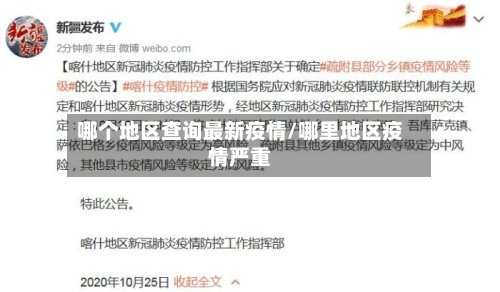 哪个地区查询最新疫情/哪里地区疫情严重