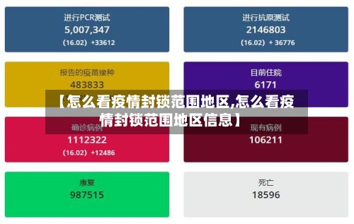 【怎么看疫情封锁范围地区,怎么看疫情封锁范围地区信息】