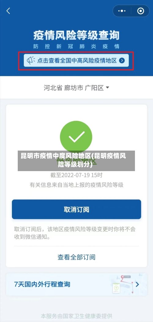 昆明市疫情中度风险地区(昆明疫情风险等级划分)-第3张图片