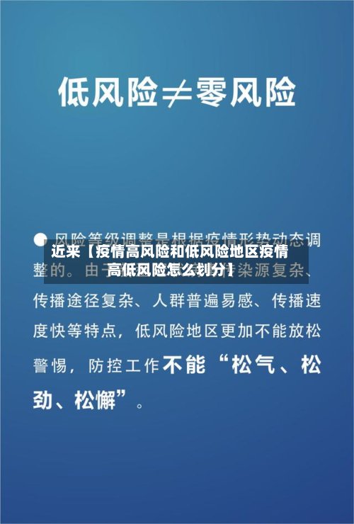 近来【疫情高风险和低风险地区疫情高低风险怎么划分】-第2张图片