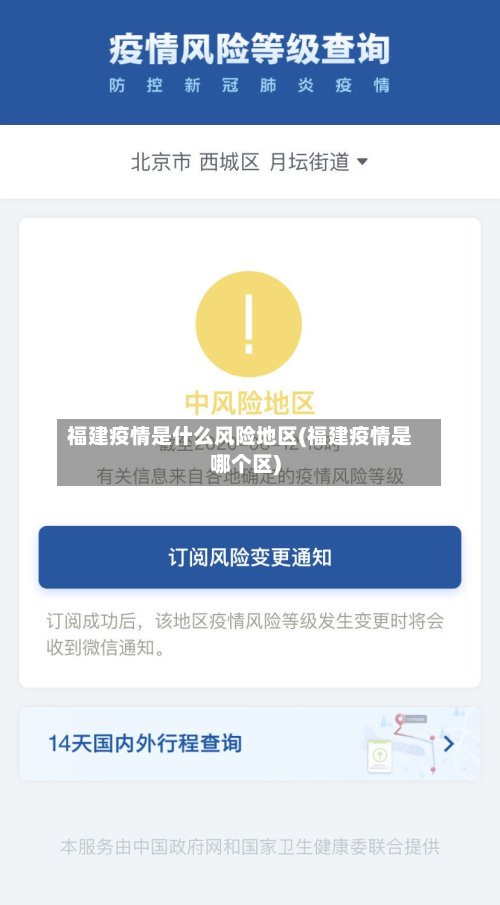 福建疫情是什么风险地区(福建疫情是哪个区)-第2张图片
