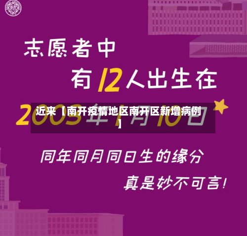 近来【南开疫情地区南开区新增病例】