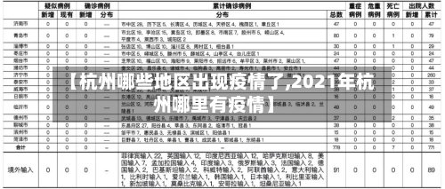 【杭州哪些地区出现疫情了,2021年杭州哪里有疫情】-第2张图片
