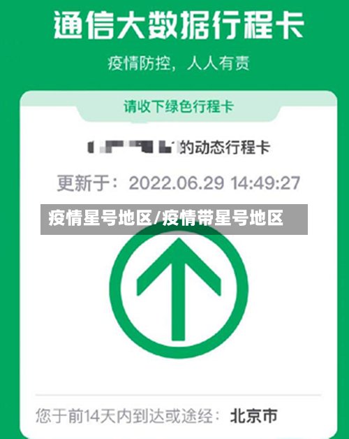 疫情星号地区/疫情带星号地区