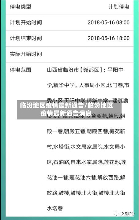 临汾地区疫情最新通告/临汾地区疫情最新通告消息