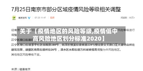 关于【疫情地区的风险等级,疫情低中高风险地区划分标准2020】