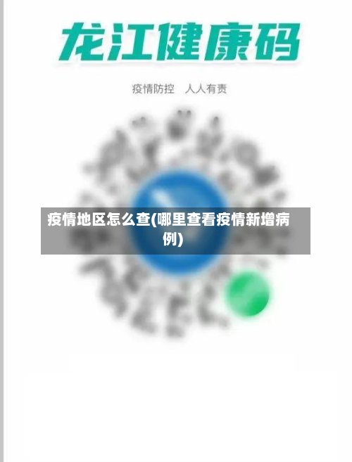 疫情地区怎么查(哪里查看疫情新增病例)-第3张图片