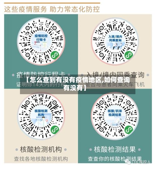 【怎么查到有没有疫情地区,如何查询有没有】
