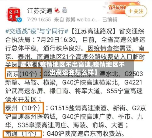 最近【疫情地区不出高速,疫情地区不出高速会怎么样】-第2张图片