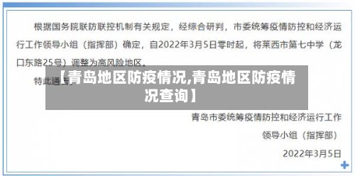 【青岛地区防疫情况,青岛地区防疫情况查询】-第3张图片