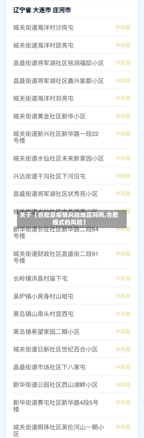 关于【合肥是疫情风险地区吗吗,合肥模式的风险】-第2张图片