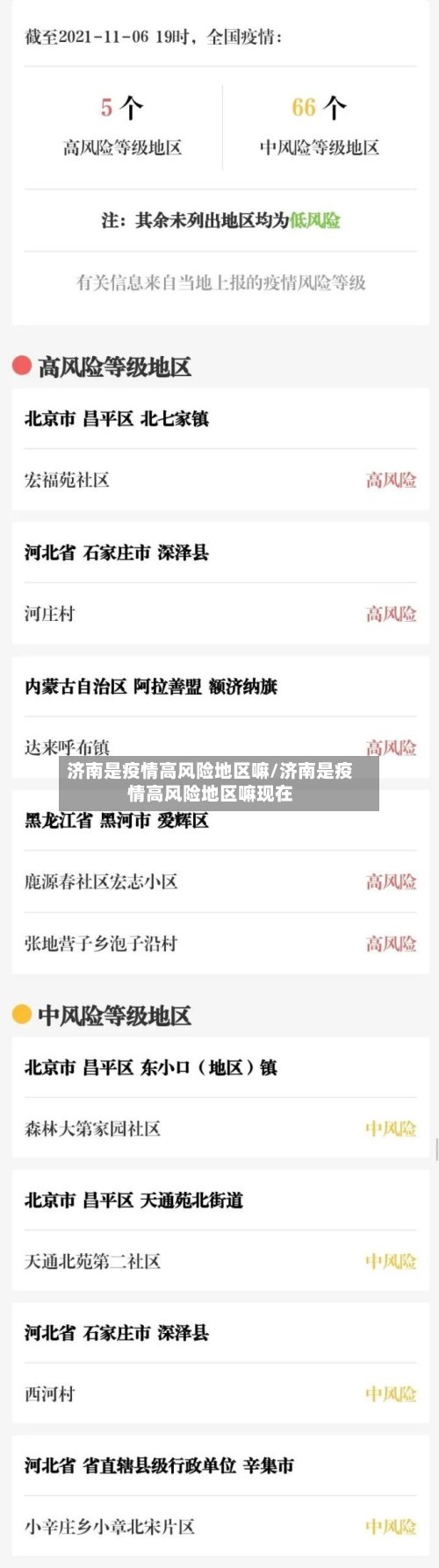 济南是疫情高风险地区嘛/济南是疫情高风险地区嘛现在-第2张图片
