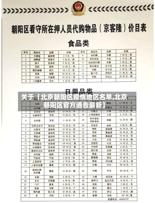 关于【北京朝阳区疫情地区名单,北京朝阳区官方通告最新】-第2张图片