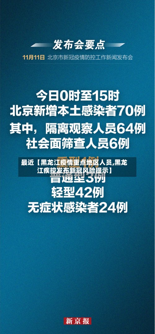 最近【黑龙江疫情重点地区人员,黑龙江疾控发布新冠风险提示】-第3张图片