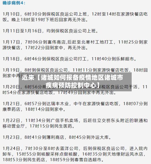 近来【诸城如何报备疫情地区诸城市疾病预防控制中心】-第2张图片