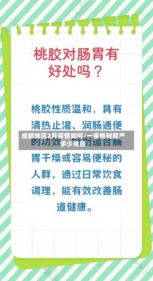 成都地区2月疫情如何/一亩桃树能产多少桃胶