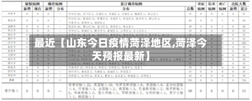 最近【山东今日疫情菏泽地区,菏泽今天预报最新】-第3张图片