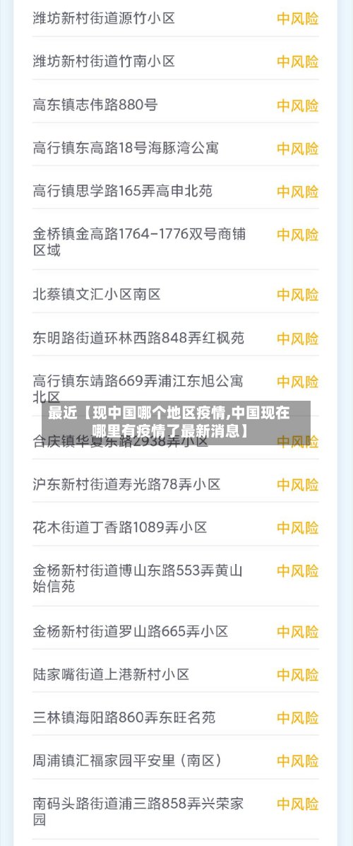 最近【现中国哪个地区疫情,中国现在哪里有疫情了最新消息】-第3张图片