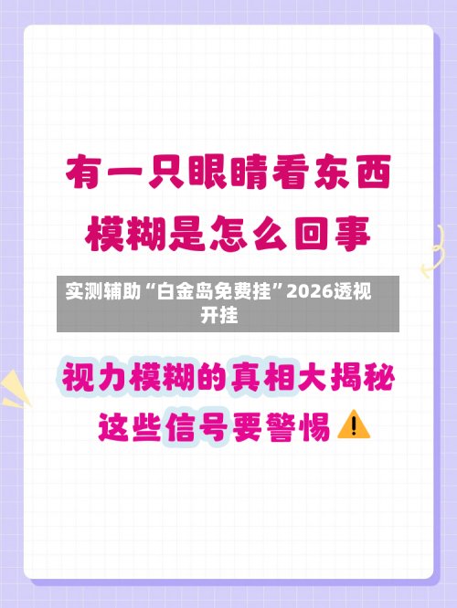 实测辅助“白金岛免费挂”2026透视开挂