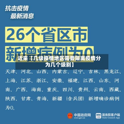 近来【几级疫情地区需要隔离疫情分为几个级别】