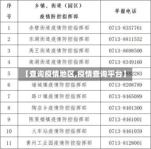 【查询疫情地区,疫情查询平台】