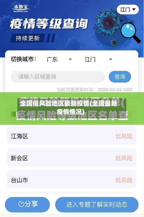 全国低风险地区最新疫情(全国最新疫情情况)