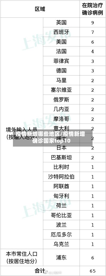 疫情新增哪些地区/疫情新增确诊国家top10-第2张图片