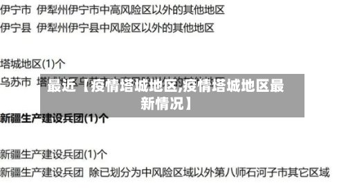 最近【疫情塔城地区,疫情塔城地区最新情况】-第3张图片