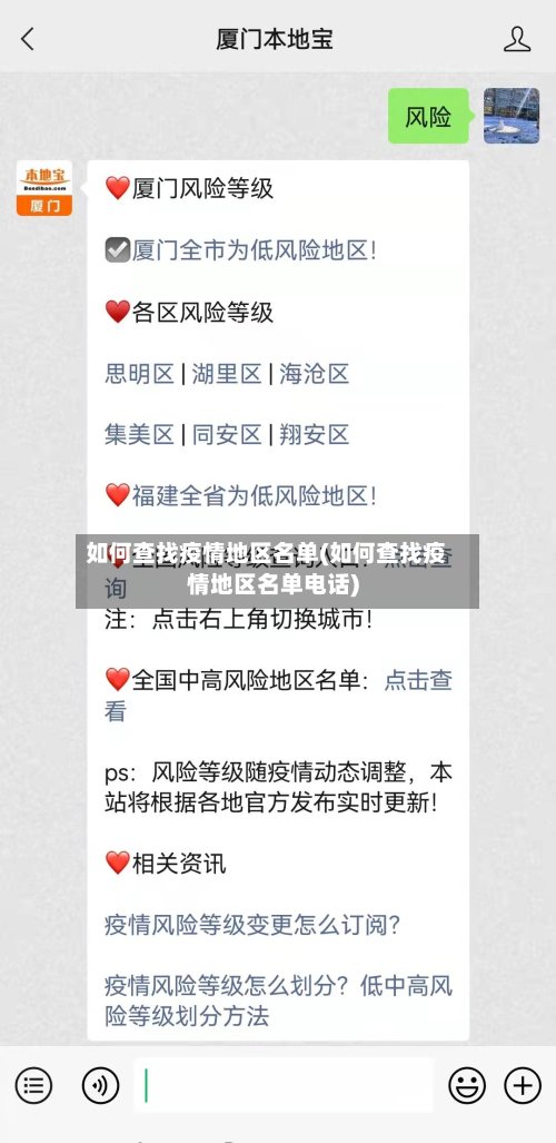 如何查找疫情地区名单(如何查找疫情地区名单电话)-第2张图片
