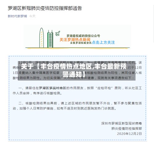 关于【丰台疫情热点地区,丰台最新预警通知】