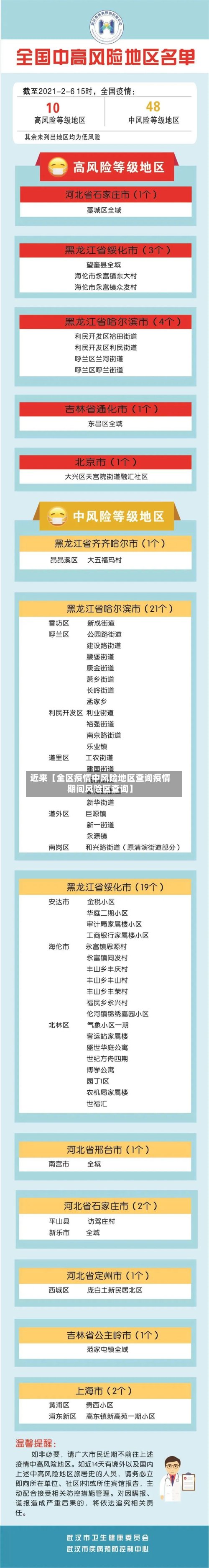 近来【全区疫情中风险地区查询疫情期间风险区查询】-第2张图片